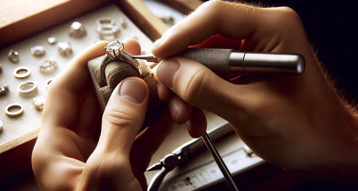 Fine jewelry displayed for personalized service